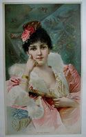 1890's At The Opera Victorian Parlor Print Vintage Poster