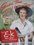 1950's Engels & Krudwig Wine Co. Sandusky Ohio Gardening Poster