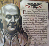 1946 John Atherton Illustrator Ben Franklin Saturday Eve Post Poster