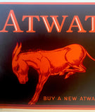1920's Atwater Kent Radio Advertising Vintage Political Poster Sign