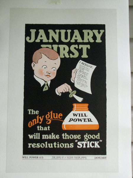 1937 Hope of a Nation Will Power WPA era Vintage Poster
