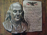 1946 John Atherton Illustrator Ben Franklin Saturday Eve Post Poster