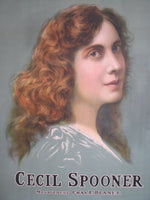 1907 Actress Cecil Spooner Vintage Strobridge Litho Co. Poster