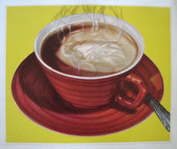 1940's Cup of Coffee Vintage Diner Advertising Poster
