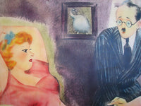 1940's Esquire Magazine Vintage Accountant Banker Poster