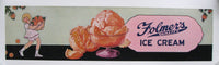 1930's Folmer's Ice Cream Vintage Poster Sign