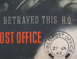 1942 Abram Games WW2 Postmark Betrayed Tanbridge Poster