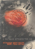 1942 Abram Games WW2 Postmark Betrayed Tanbridge Poster