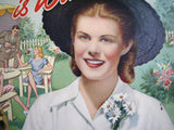 1950's Engels & Krudwig Wine Co. Sandusky Ohio Gardening Poster
