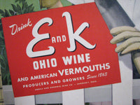 1950's Engels & Krudwig Wine Co. Sandusky Ohio Gardening Poster