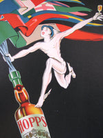 1923 John Hopps of Sicily Italy Vintage Italian Wine Poster