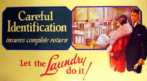 1920’s Laundry & Dry Cleaning Vintage American Fashion Poster 