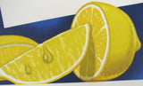 1940's Sunkist Lemons Vintage Food Fruit & Tea Poster