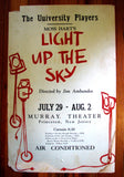 1958 Moss Hart Light Up The Sky Jim Ambandos Princeton Poster