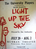 1958 Moss Hart Light Up The Sky Jim Ambandos Princeton Poster