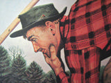 1946 Stevan Dohanos Saturday Eve Post Logging Forestry Poster