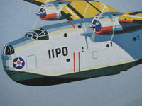 1940's Vintage WW2 Jaffee Martin PBM Mariner Airplane Poster Print