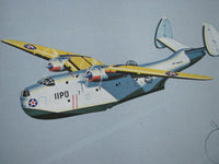 1940's Vintage WW2 Jaffee Martin PBM Mariner Airplane Poster Print