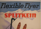 1940's Original Sascha Maurer Vintage Ski Skiing Stowe VT Poster