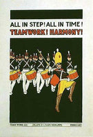 1937 Hope of a Nation Children's Marching Band Vintage Poster