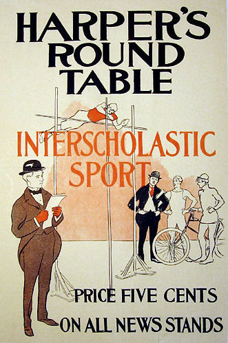 1890's Harper's Edward Penfield Vintage Literary Poster Sports