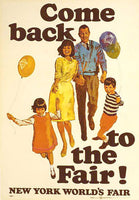 1965 Come Back to NY World's Fair Vintage Poster Robert Peak