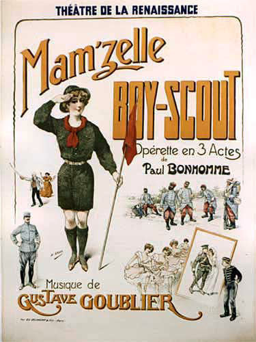 1900 Mam'Zelle Boy Scout Vintage French Opera Women's Poster