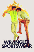 1960's Walt Gowske Wrangler Denim Jeans Sixties Nehru Fashion Poster
