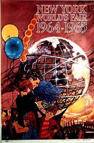 1964-65 New York World's Fair Vintage Bob Peak Travel Poster