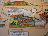1930's PWA Public Works Administration Vintage WPA era Poster Map