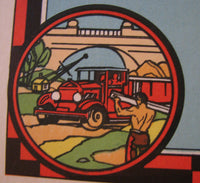 1930's PWA Public Works Administration Vintage WPA era Poster Map