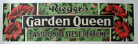 1900 Rieger's Garden Queen Vintage Perfume Poster