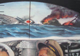 1943 WWII Sinking Japanese Ship Periscope Electric Boat Co. Poster Print