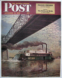 1946 Paddleboat Ohio River John Atherton Cincinnati Sat Eve Poster