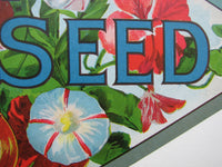 1900 City K Antique Vintage Victorian Seed Poster Label Sign