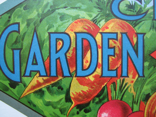 seed garden city 1900 City K Antique Vintage Victorian Seed Poster Label Sign – Vintage Poster Works: Debra Clifford