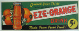 1920's Eze Orange Original Soft Drink Vintage Soda Poster Sign