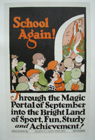 1937 Hope of a Nation School Again WPA era Vintage Poster