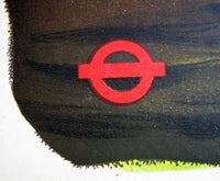 1950 S John Woods British Rail London Underground Travel Poster